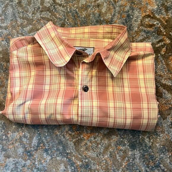 Horny Toad (Toad & Co) Men’s Short Sleeve Plaid Shirt, L - Picture 3 of 3